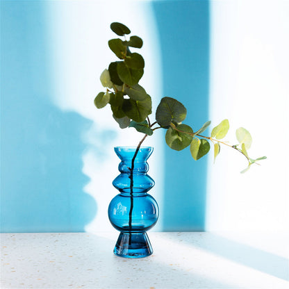 Selina Glass Vase Blue