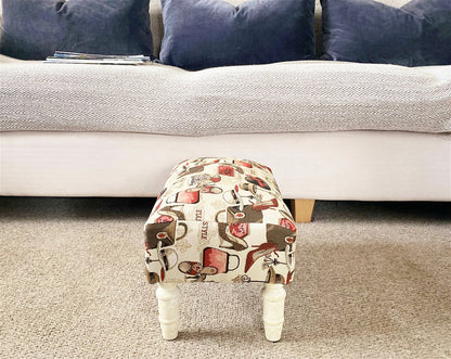 Ladies Fabric Footstool with Drawer