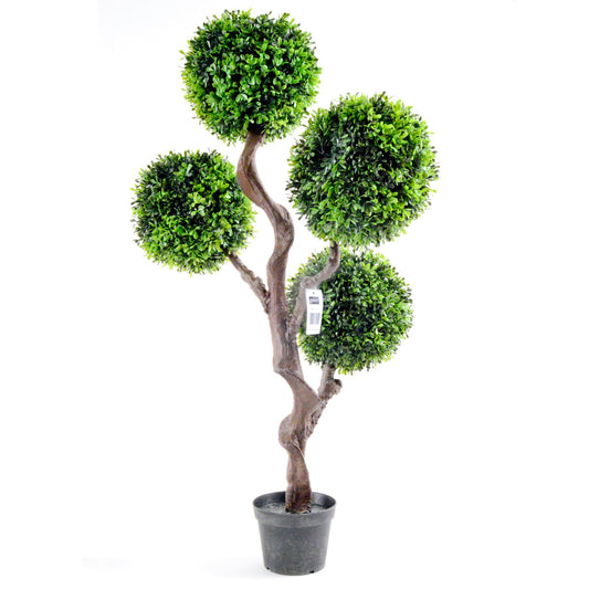 Artificial Large 90cm UV Boxwood Topiay Tree