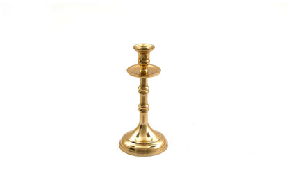 Brass Metal Dinner Candlestick 22cm