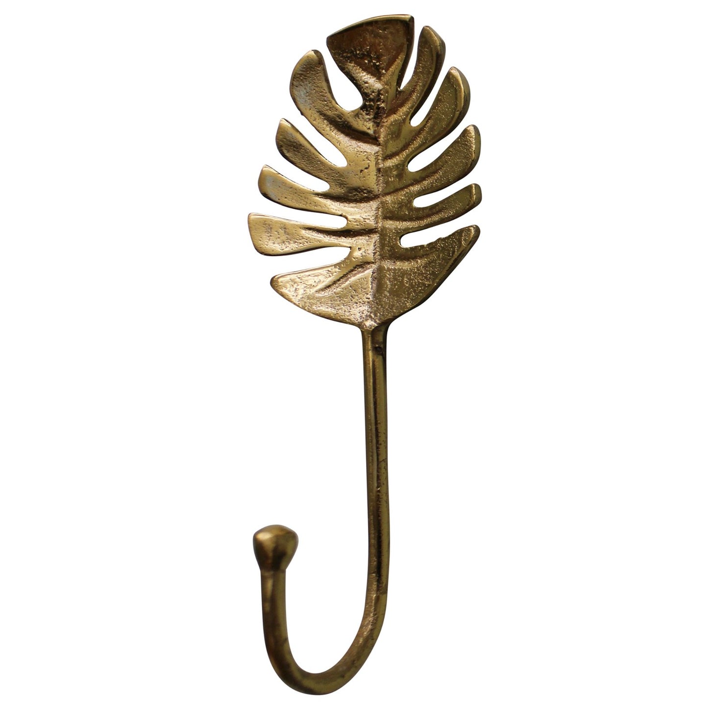 Gold Metal Palm Leaf Coat Hook