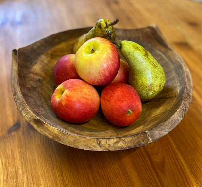 Triangular Shaped Wooden Bowl 28cm