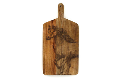 Engraved Horse Chopping Board