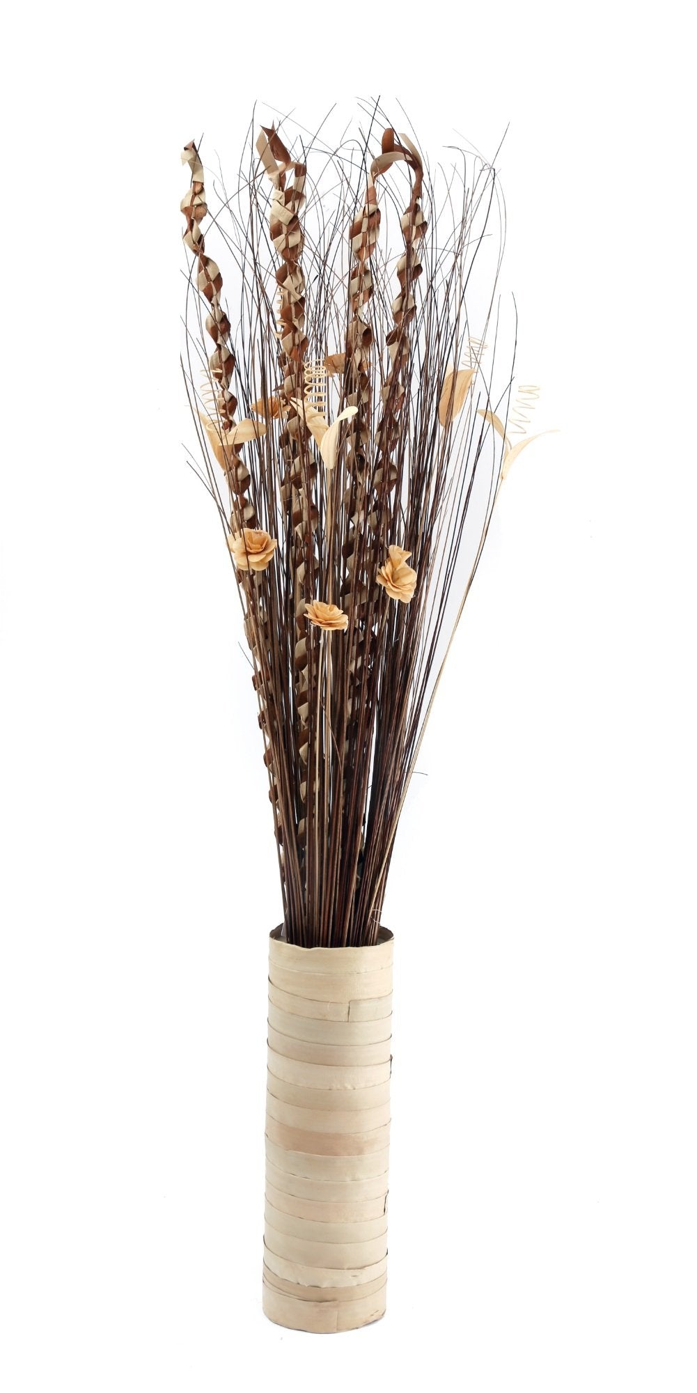 Plaited Dried Palm Leaf Arrangement In A Vase 150cm