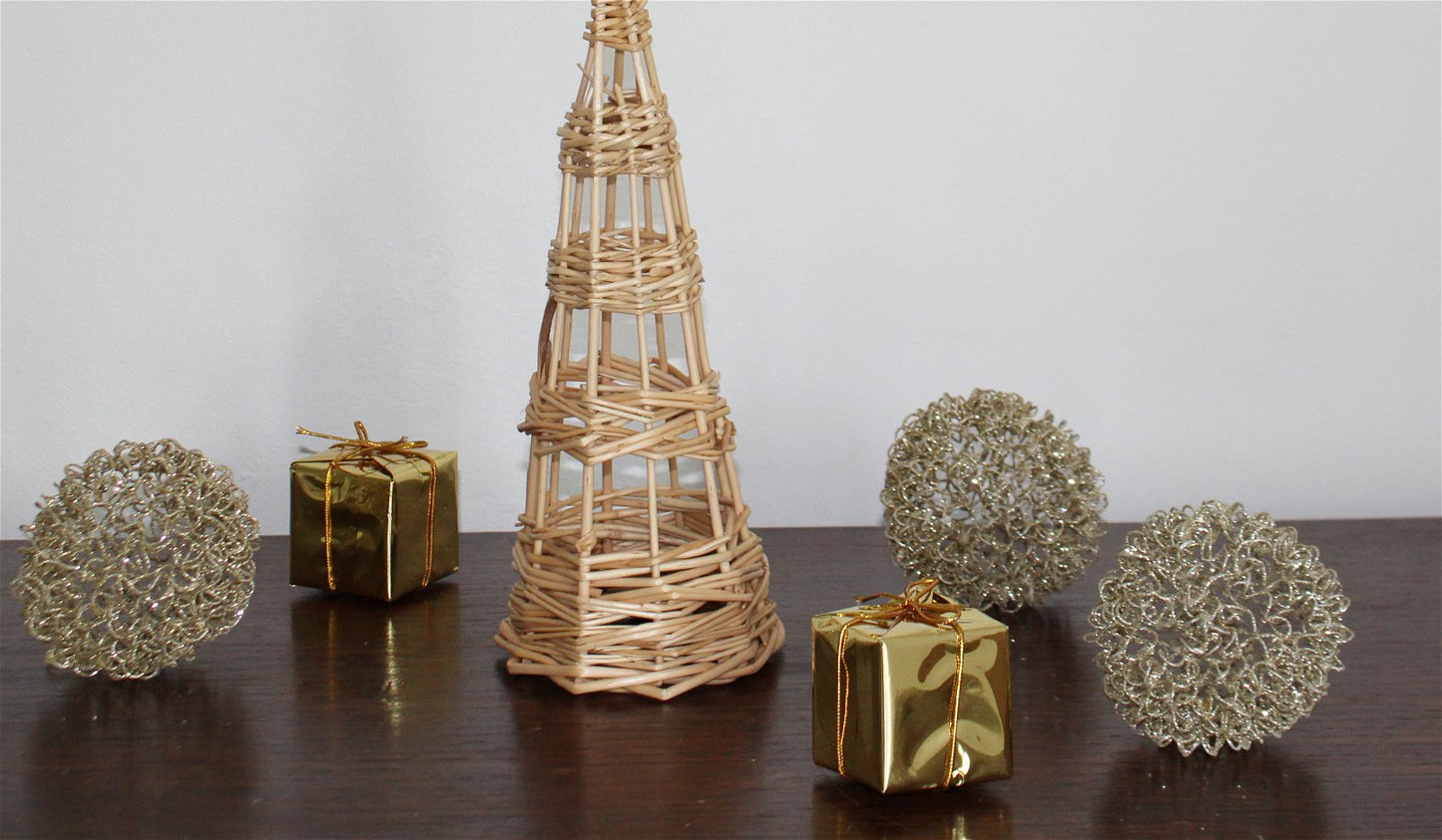 Rattan Christmas Tree Small